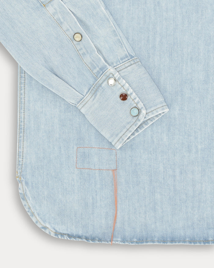 FORTELA LIGHT WASH WESTERN SHIRT