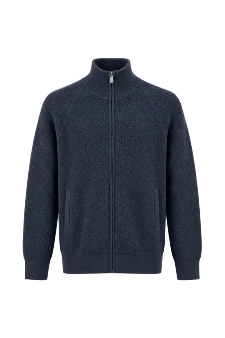 PIACENZA SPONGY FULL ZIP CARDIGAN