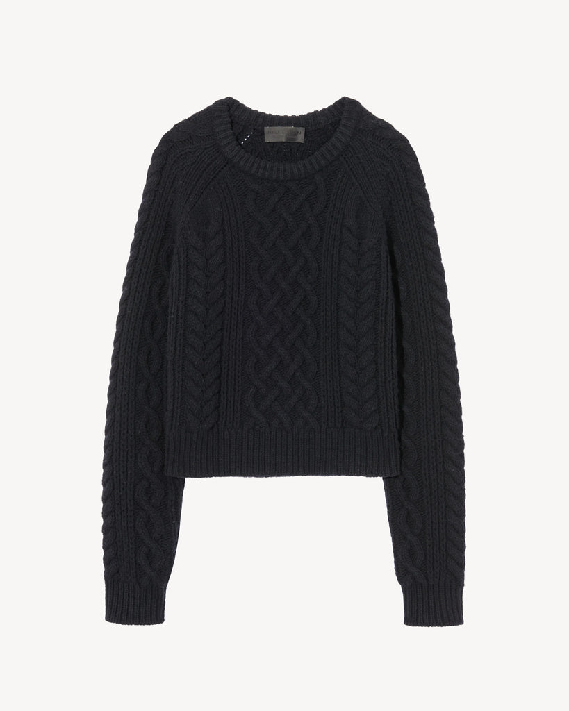 M*i様 laubeblanc Crew neck Knit pullover Crew neck Knit pullover – L'AUBE BLANC