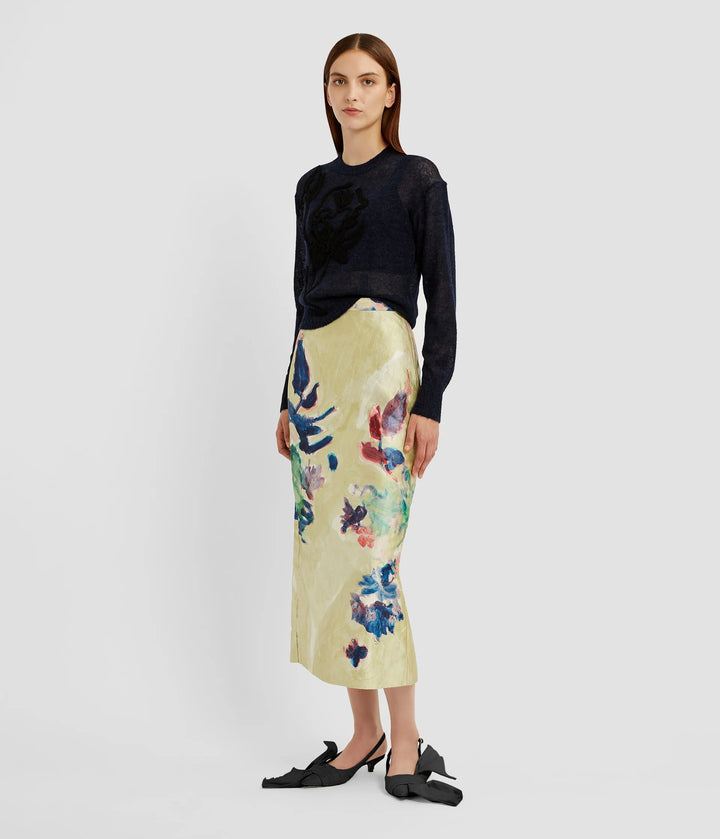 ERDEM PENCIL MIDI SKIRT