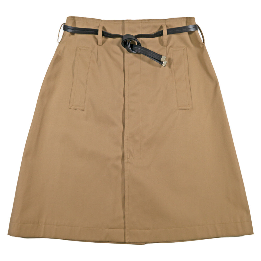 PLAN C A-LINE BELTED SKIRT