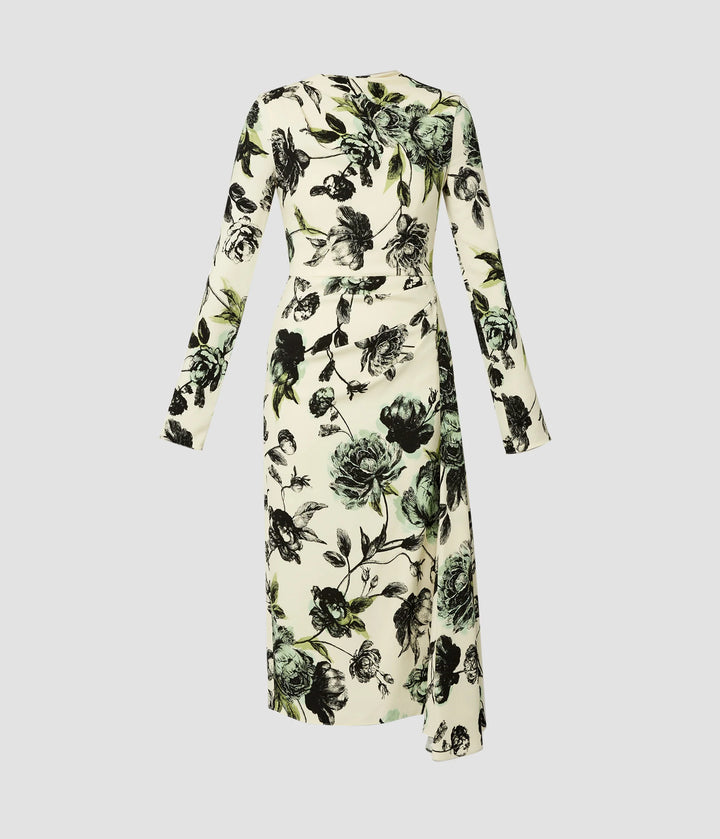 ERDEM DRAPED DRESS