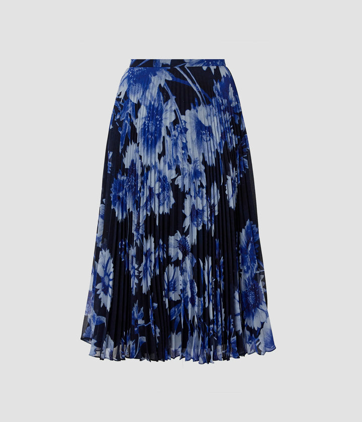 ERDEM PLEATED MIDI SKIRT