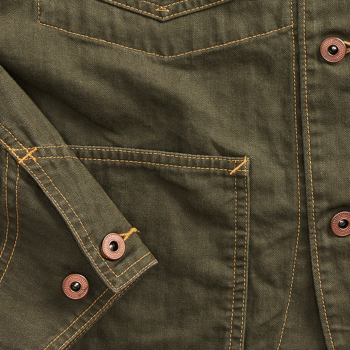 RRL MATHIS LINEN-COTTON HERRINGBONE JACKET