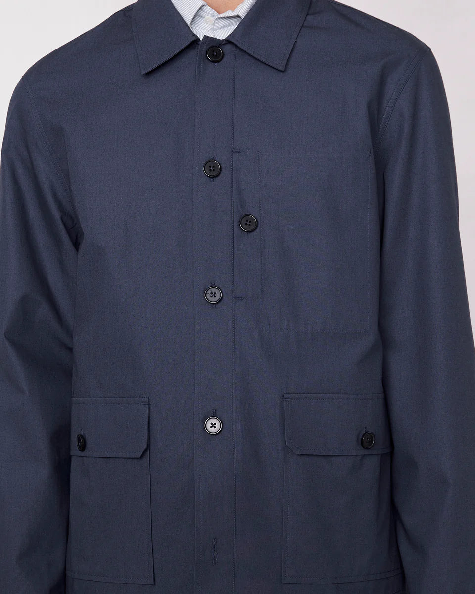 OFFICINE GENERALE NAVY OVERSHIRT