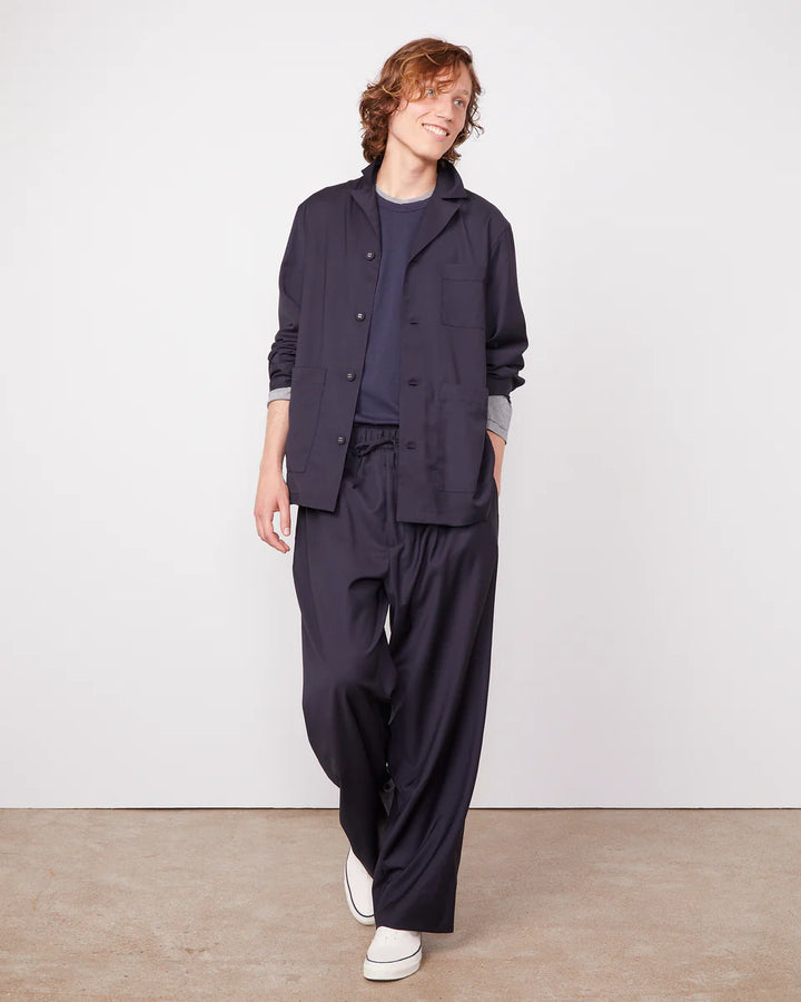 OFFICINE GENERALE SHELDON NAVY SOFT JACKET