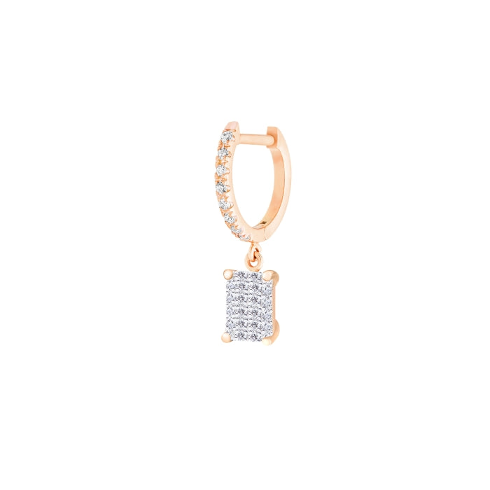 GINETTE DIAMOND HOOPS