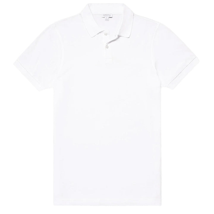SUNSPEL PIQUE POLO - WHITE