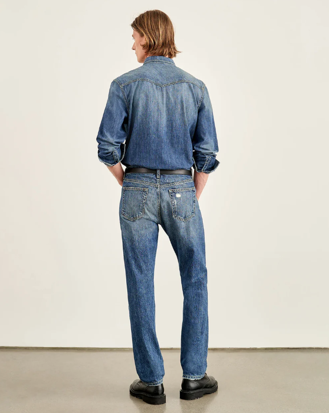 NILI LOTAN TRAVIS DENIM SHIRT