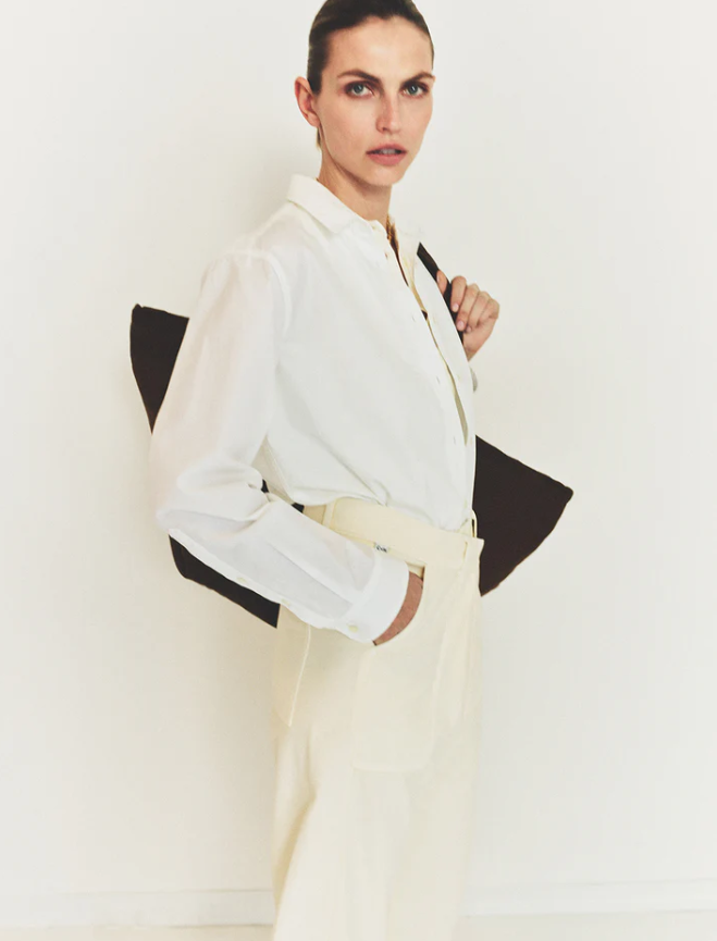 CITIZENS OF HUMANITY AVNI SLIM SHIRT IN WHITE