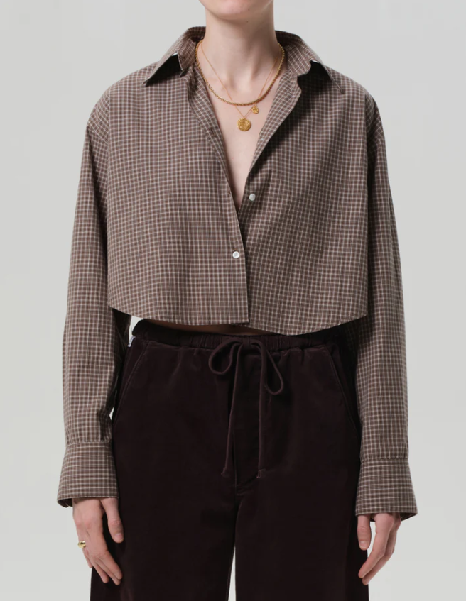 CITIZENS OF HUMANITY CROPPED SHIRT