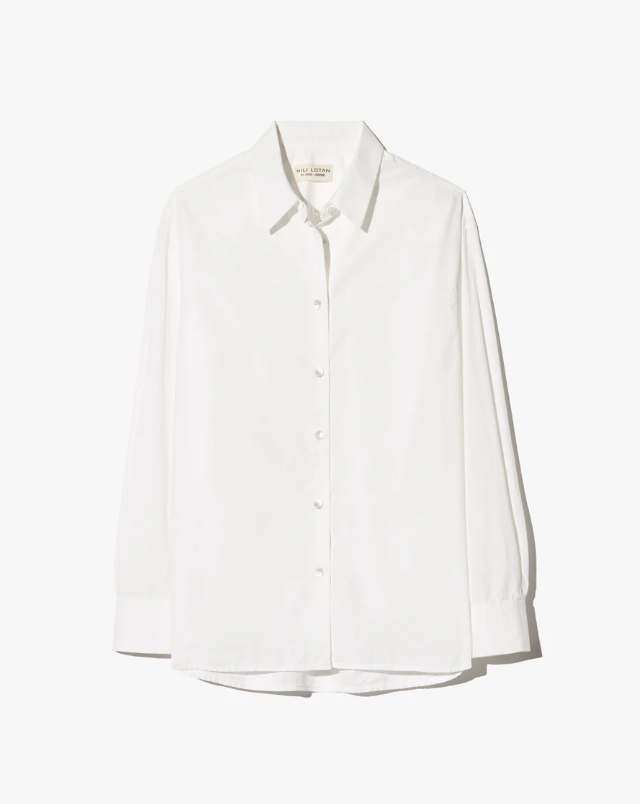 White button-up shirt on a white background