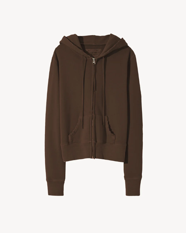 Brown hoodie on a white background