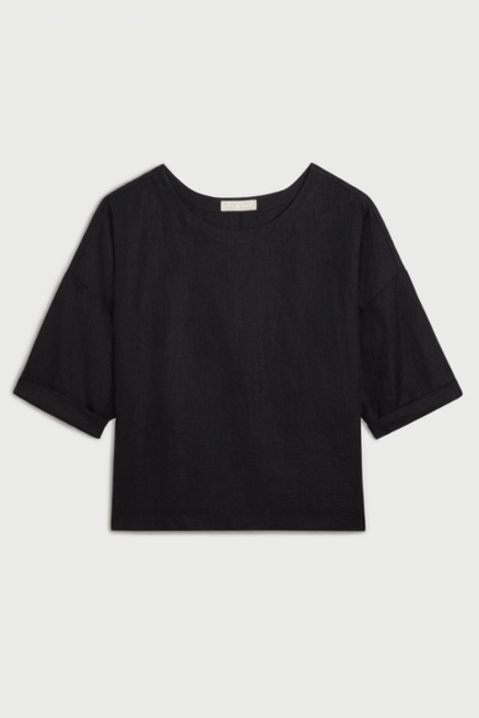 SUZIE CONDI SARIA TOP IN LINEN