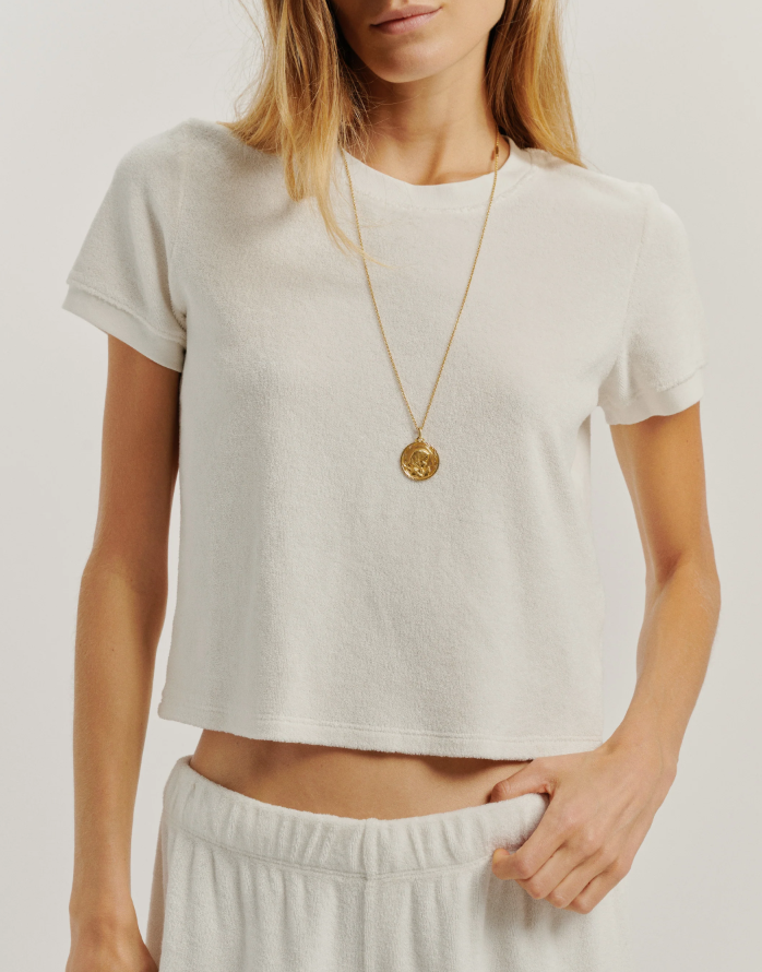 SUZIE CONDI CARPI TEE IN IVORY