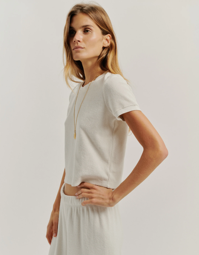 SUZIE CONDI CARPI TEE IN IVORY