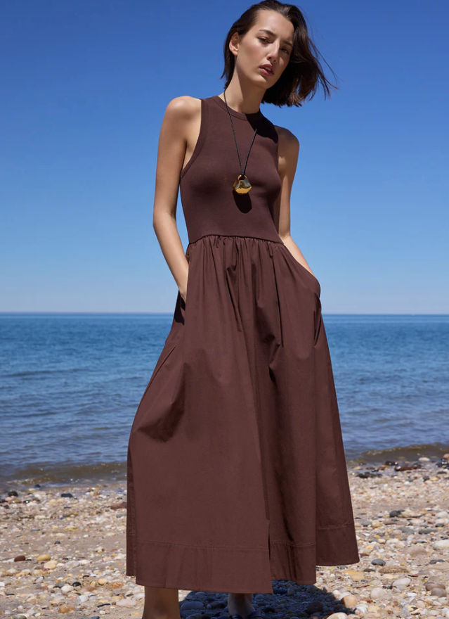 SOLD OUT RSVP DRESS IN CHOCOLATE