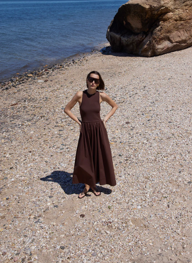 SOLD OUT RSVP DRESS IN CHOCOLATE