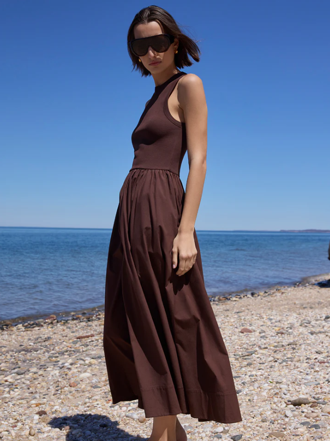 SOLD OUT RSVP DRESS IN CHOCOLATE