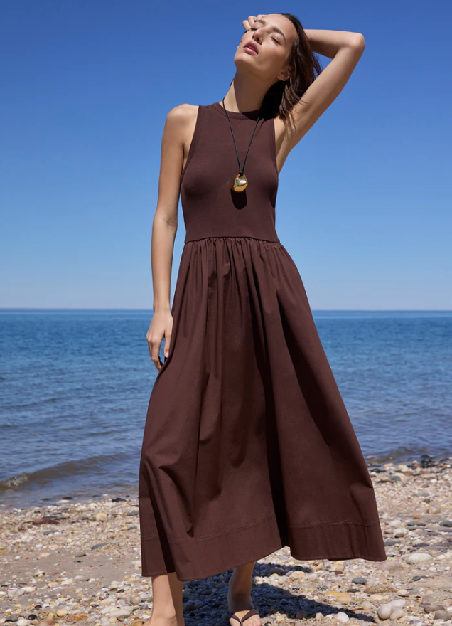 SOLD OUT RSVP DRESS IN CHOCOLATE