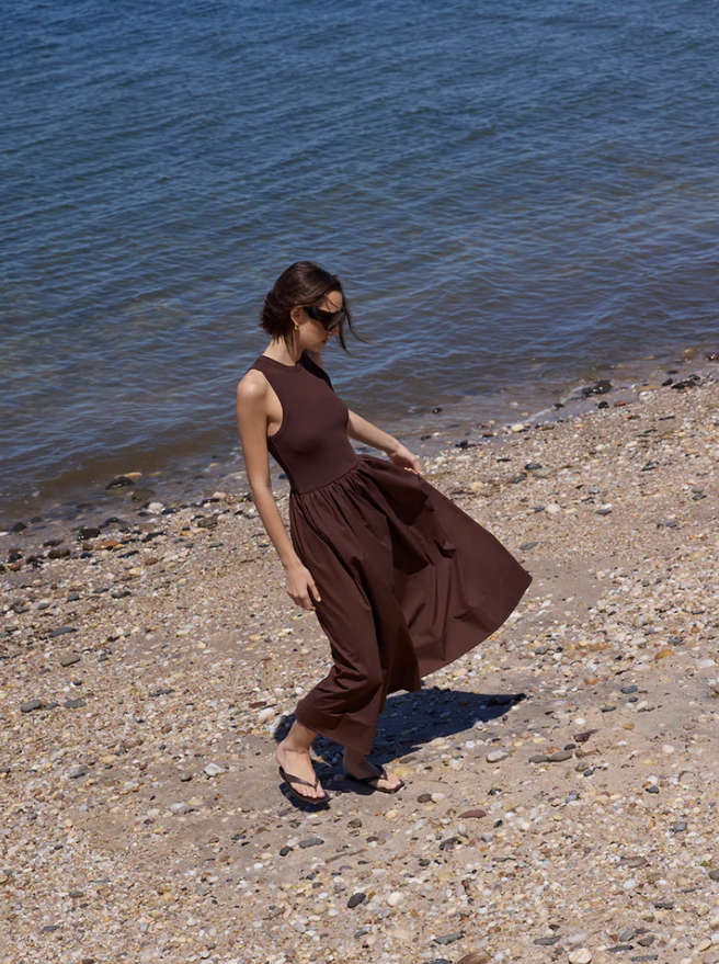 SOLD OUT RSVP DRESS IN CHOCOLATE