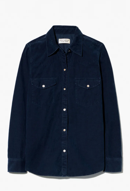 NILI LOTAN TRAVIS CORD SHIRT