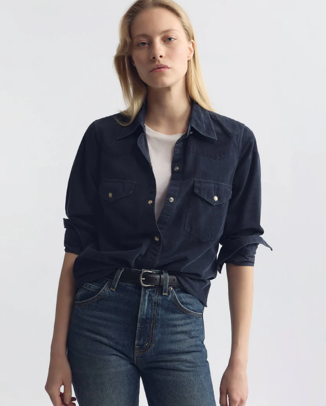 NILI LOTAN TRAVIS CORD SHIRT