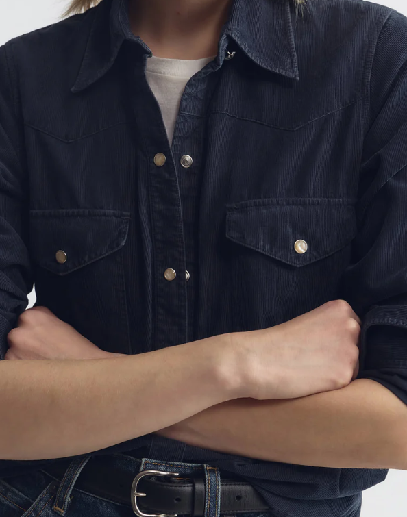 NILI LOTAN TRAVIS CORD SHIRT