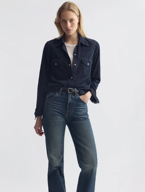 NILI LOTAN TRAVIS CORD SHIRT