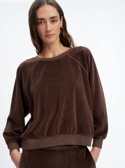 SUZIE KONDI SAMOS SWEATSHIRT IN WALNUT