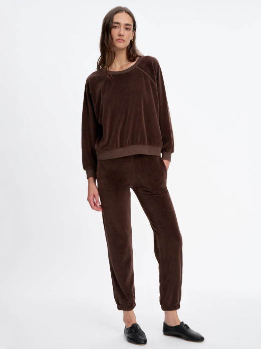 SUZIE KONDI SAMOS SWEATSHIRT IN WALNUT