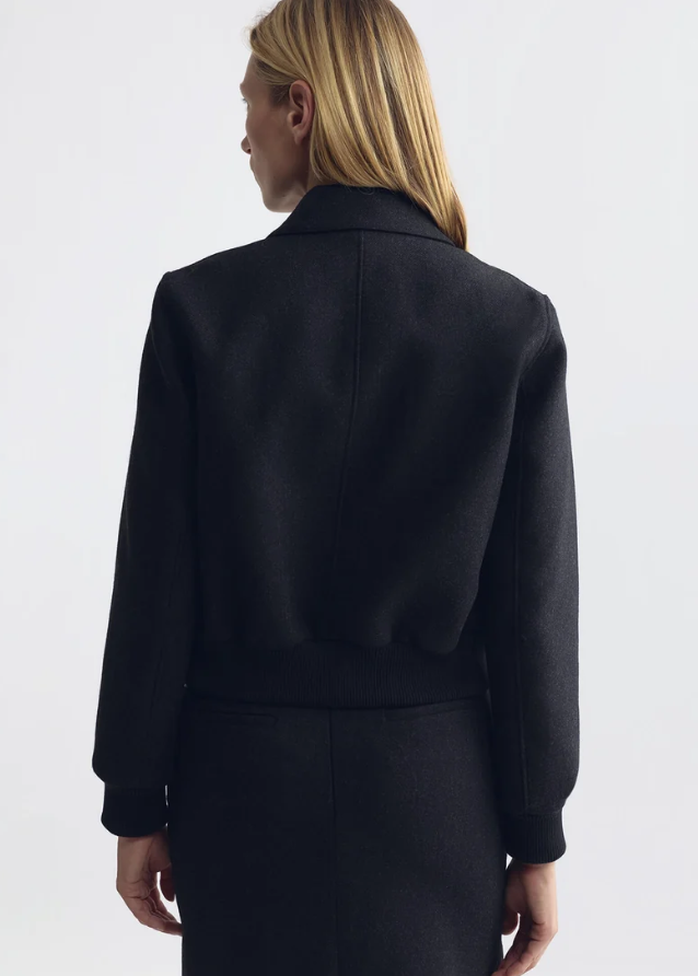 NILI LOTAN REDLEY WOOL BOMBER JACKET