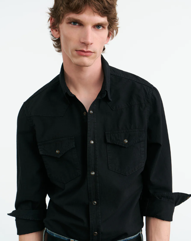 NILI LOTAN TRAVIS DENIM SHIRT