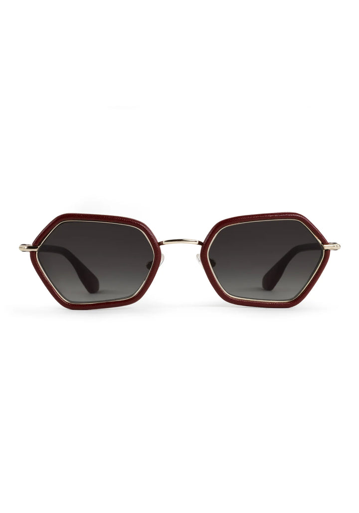 KREWE | SUKIE | 12K BURGUNDY LEATHER