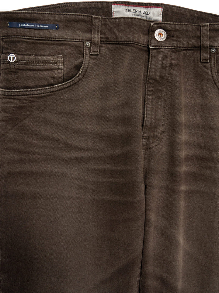 TELERIA ZED COBRA SELVEDGE TWILL JEANS - BRN780