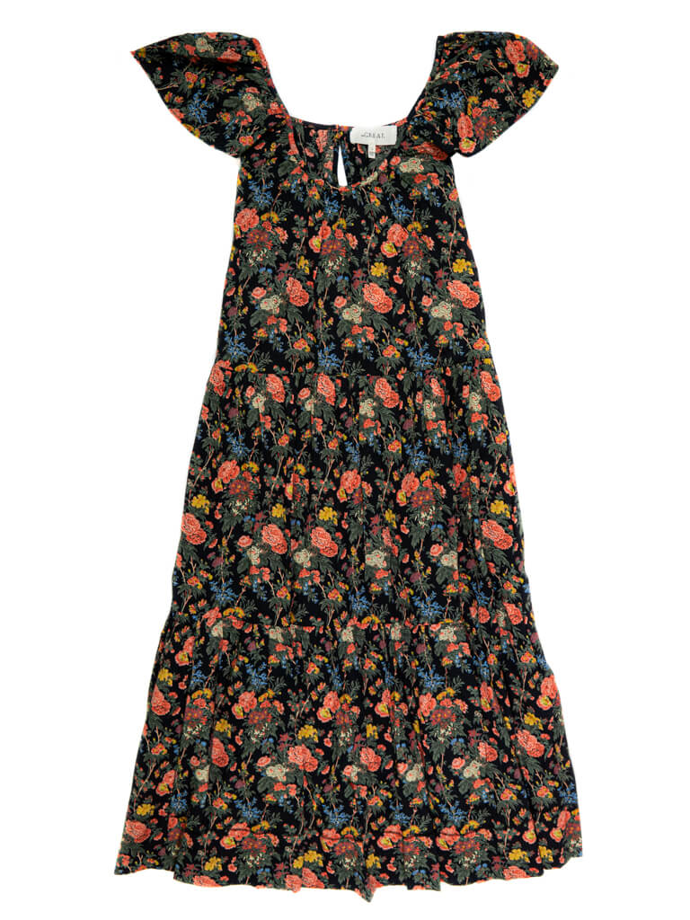 THE GREAT ENCHANTED FLORAL PLUMERIA DRESS