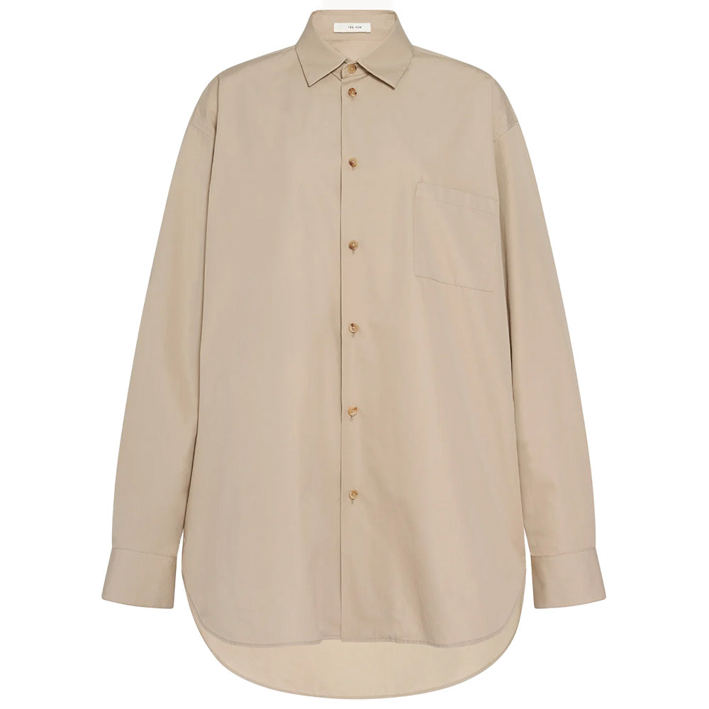 THE ROW  BRANT SHIRT IN STONE