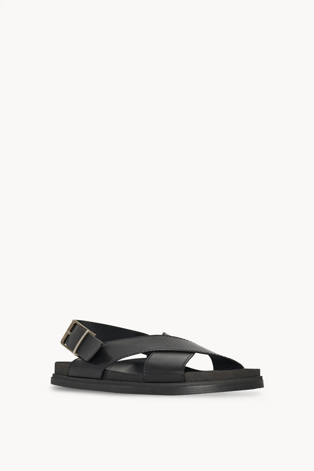 THE_ROW_BUCKLE_SANDAL_IN_BLACK_LEATHER_F1462SBF10BLK_LAWRENCE_COVELL_1