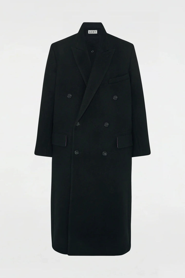 6397 TOP COAT IN BLACK