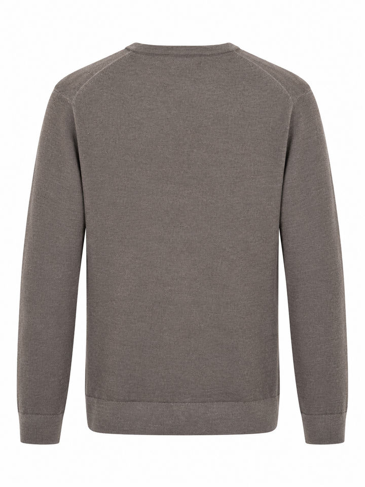 PIACENZA GARMENT DIED MERINO V-NECK