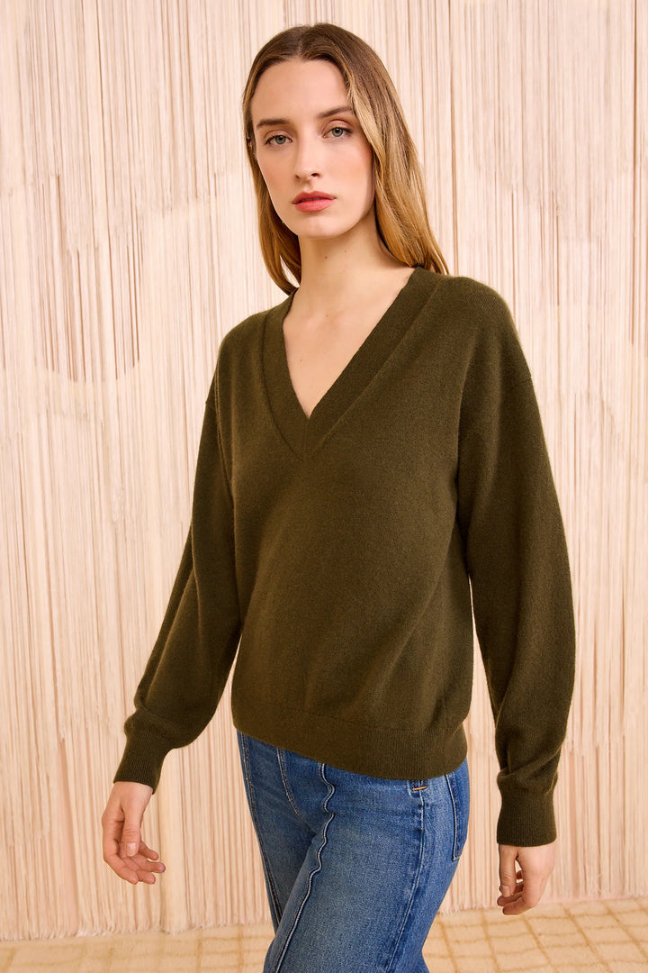 ULLA JOHNSON RYLA V-NECK SWEATER