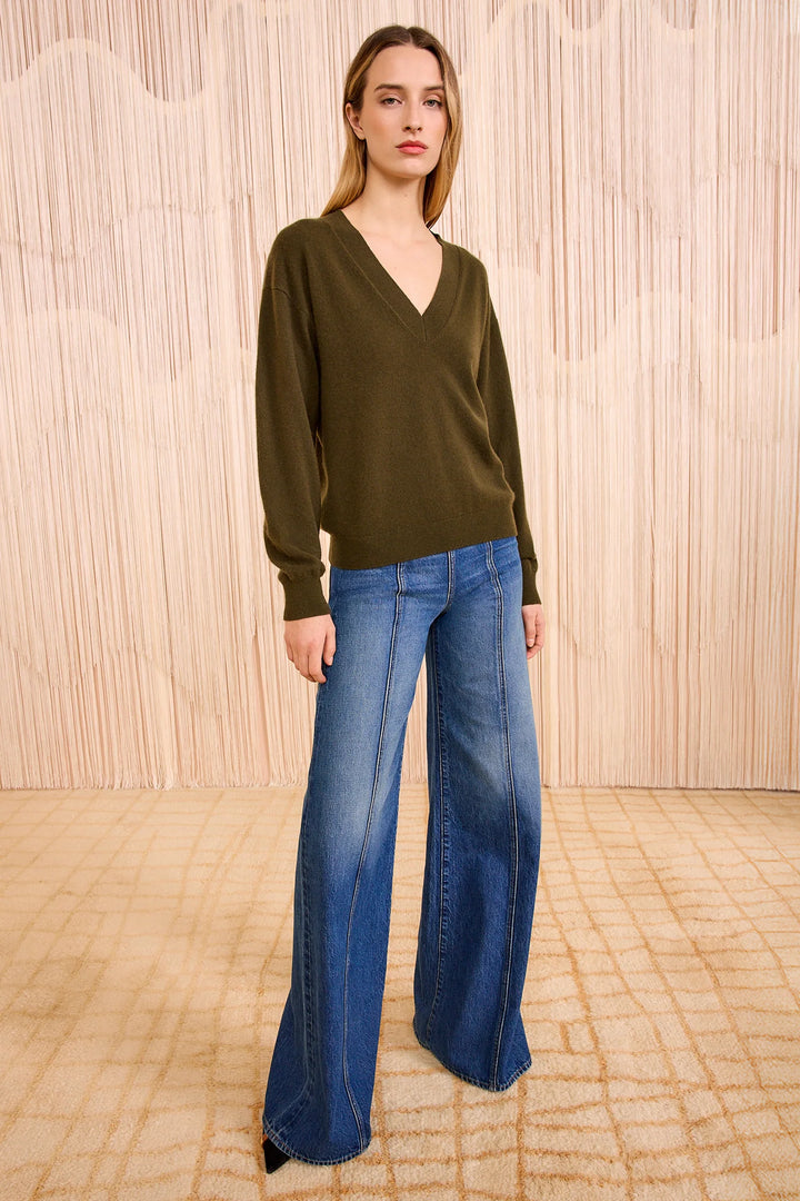ULLA JOHNSON RYLA V-NECK SWEATER