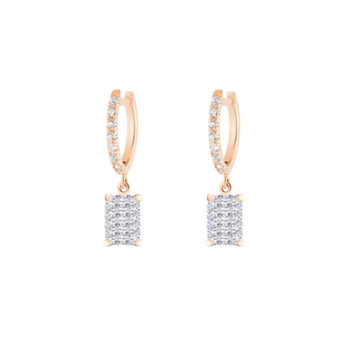 GINETTE DIAMOND HOOPS