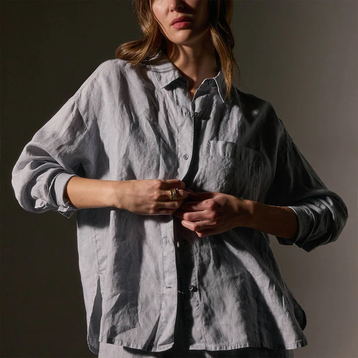 JAMES PERSE DYED LINEN SHIRT