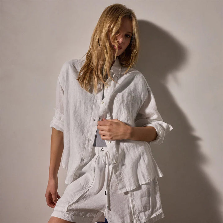 JAMES PERSE DYED LINEN SHIRT