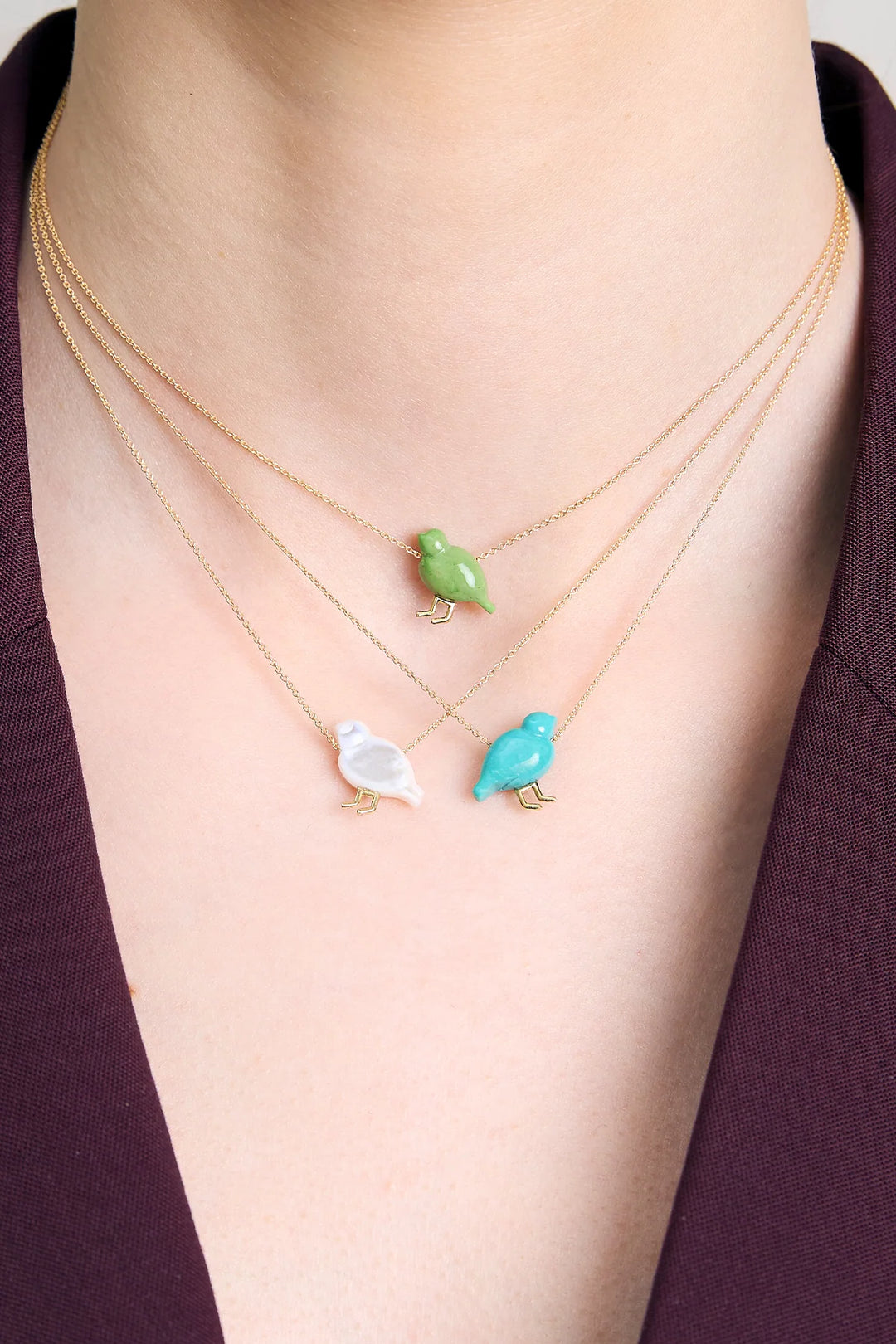 ALIITA TURQOISE PAJARITO NECKLACE