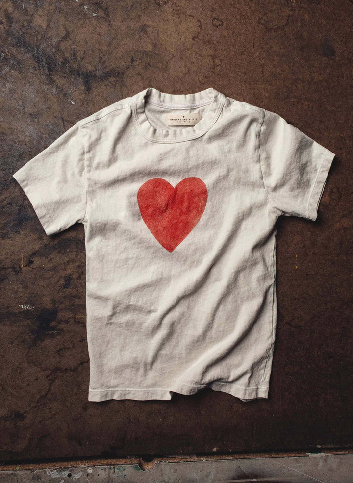 IMOGENE + WILLIE HEART TEE