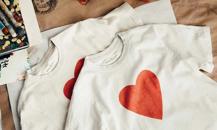 IMOGENE + WILLIE HEART TEE