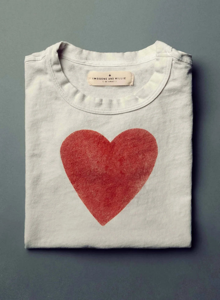 IMOGENE + WILLIE HEART TEE
