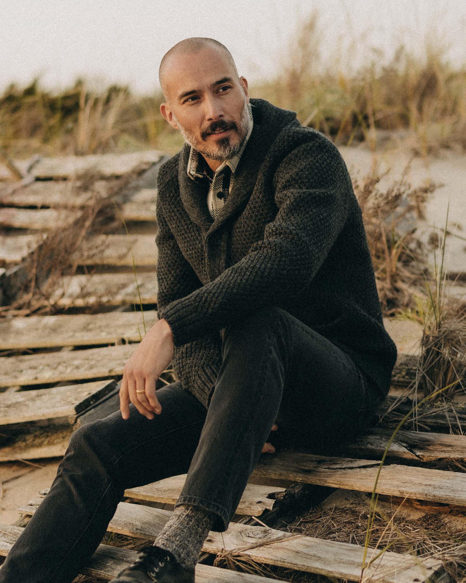 TAYLOR STITCH FISHERMAN SHAWL CARDIGAN – Lawrence Covell
